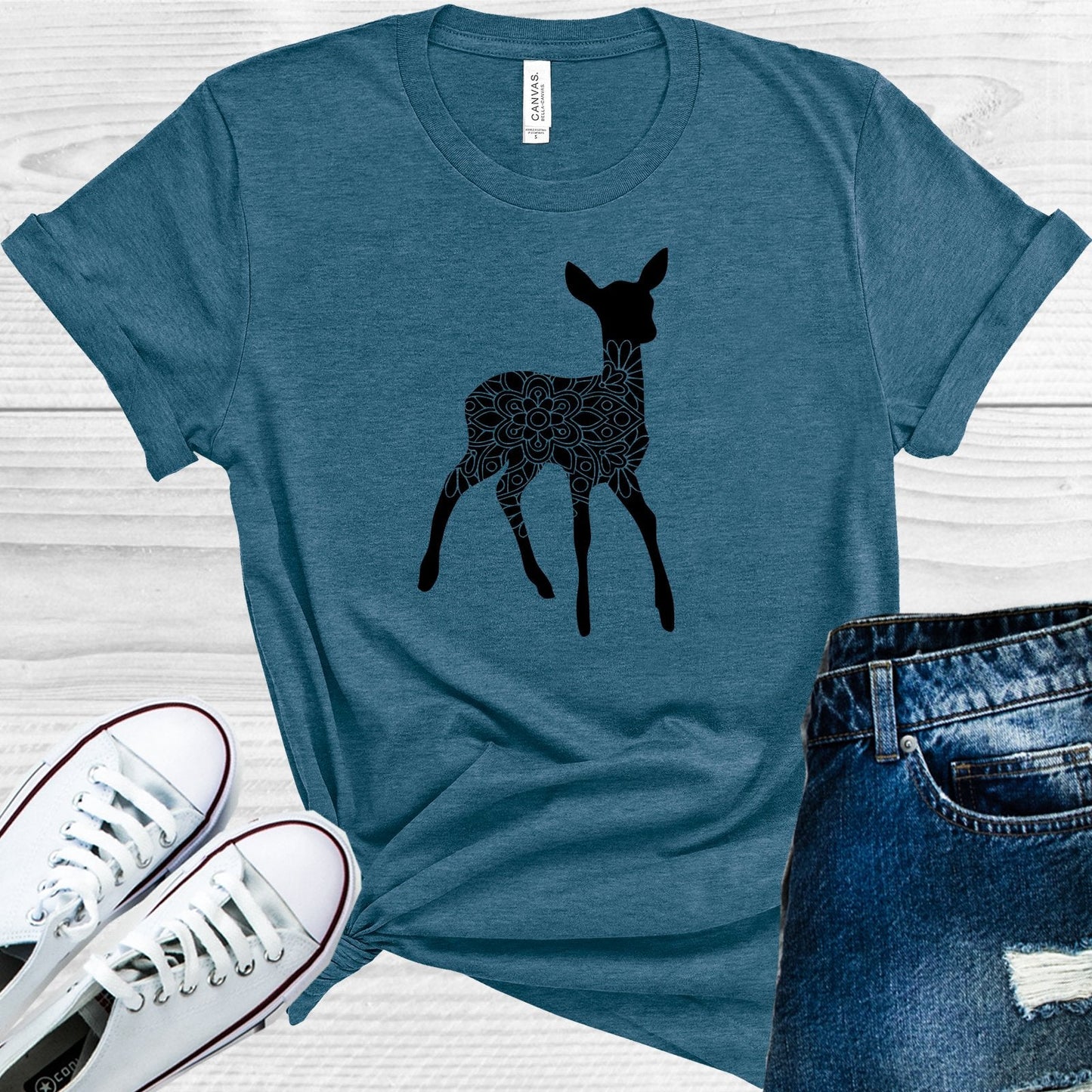 Deer Mandala Graphic Tee