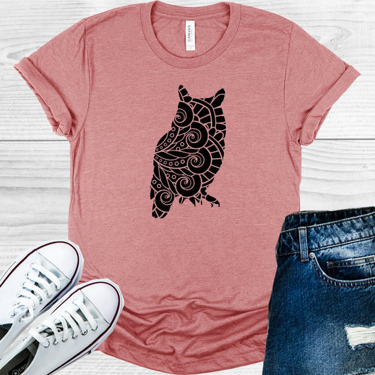 Owl Mandala Graphic Tee