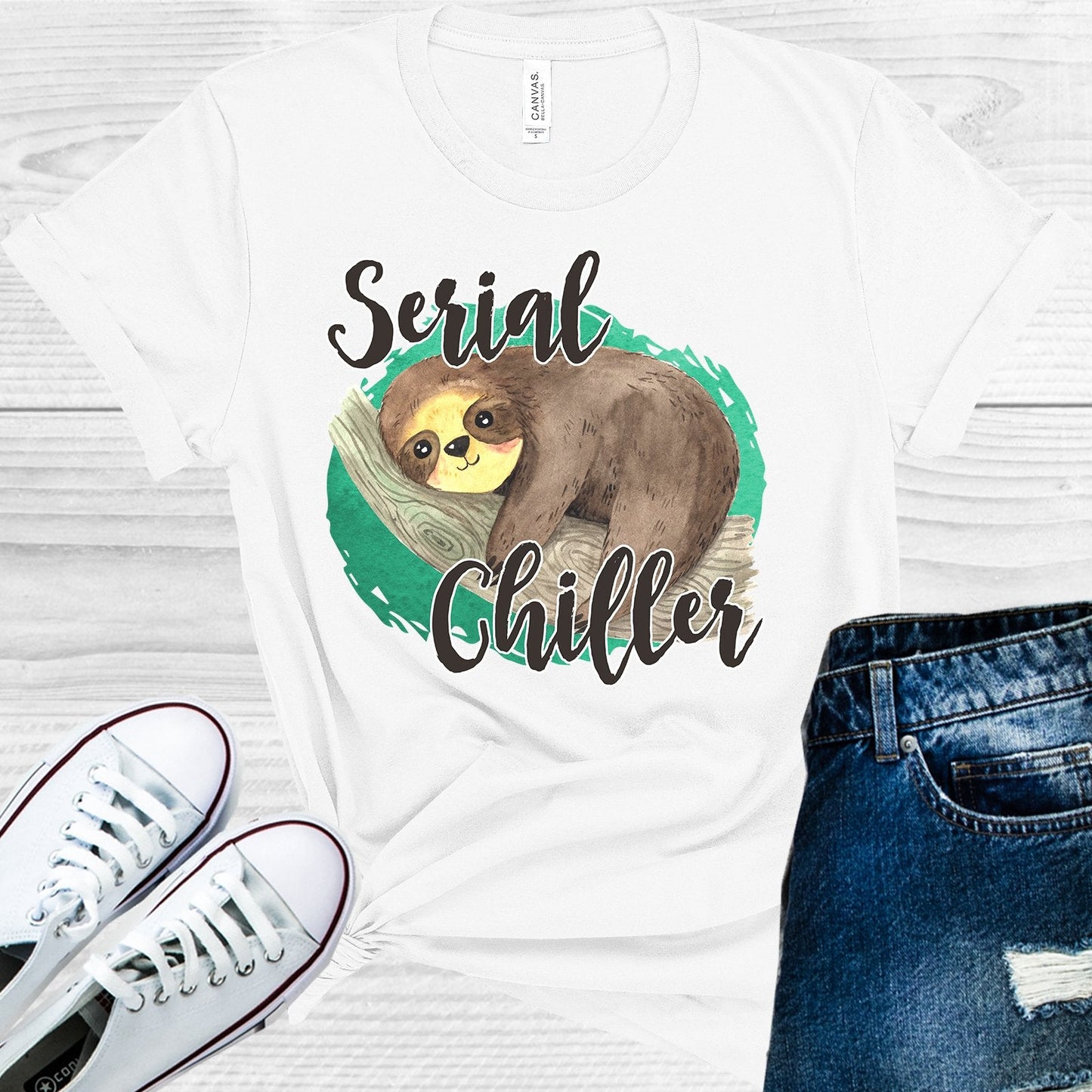 Serial Chiller Sloth Graphic Tee