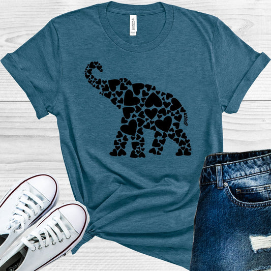 Heart Elephant Graphic Tee