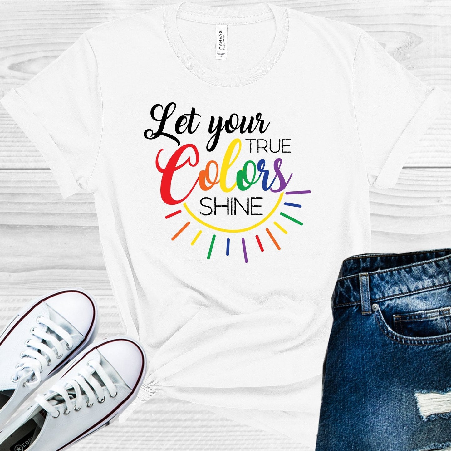 Let Your True Colors Shine Graphic Tee