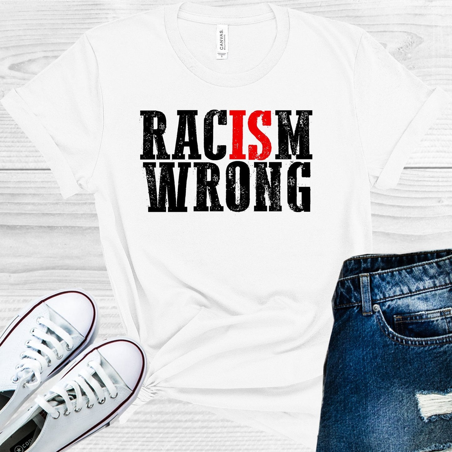 Racism is Wrong Graphic Tee