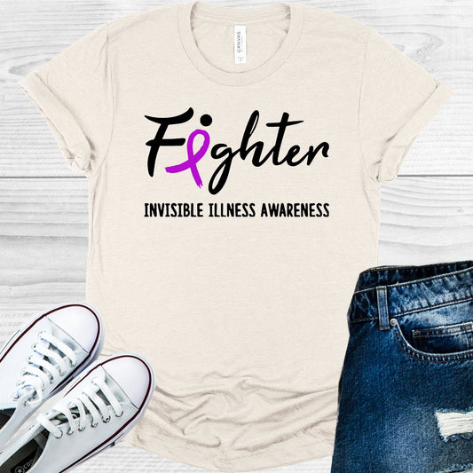 Fighter Invisible Illness Awareness Graphic Tee