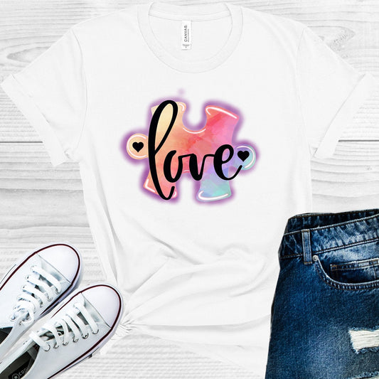 Love Autism Awareness Graphic Tee