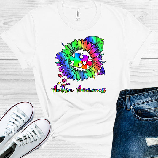 Autism Awareness Sunflower Graphic Tee