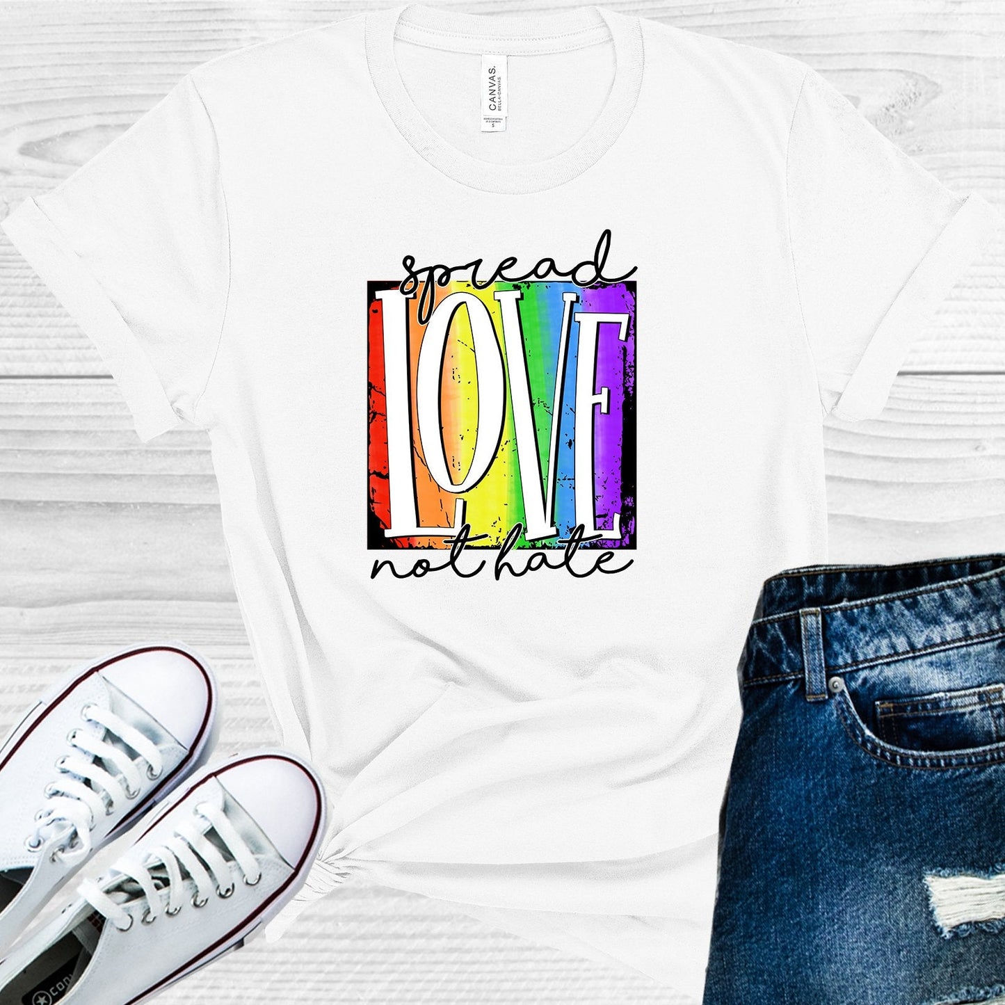 Spread Love Not Hate Graphic Tee