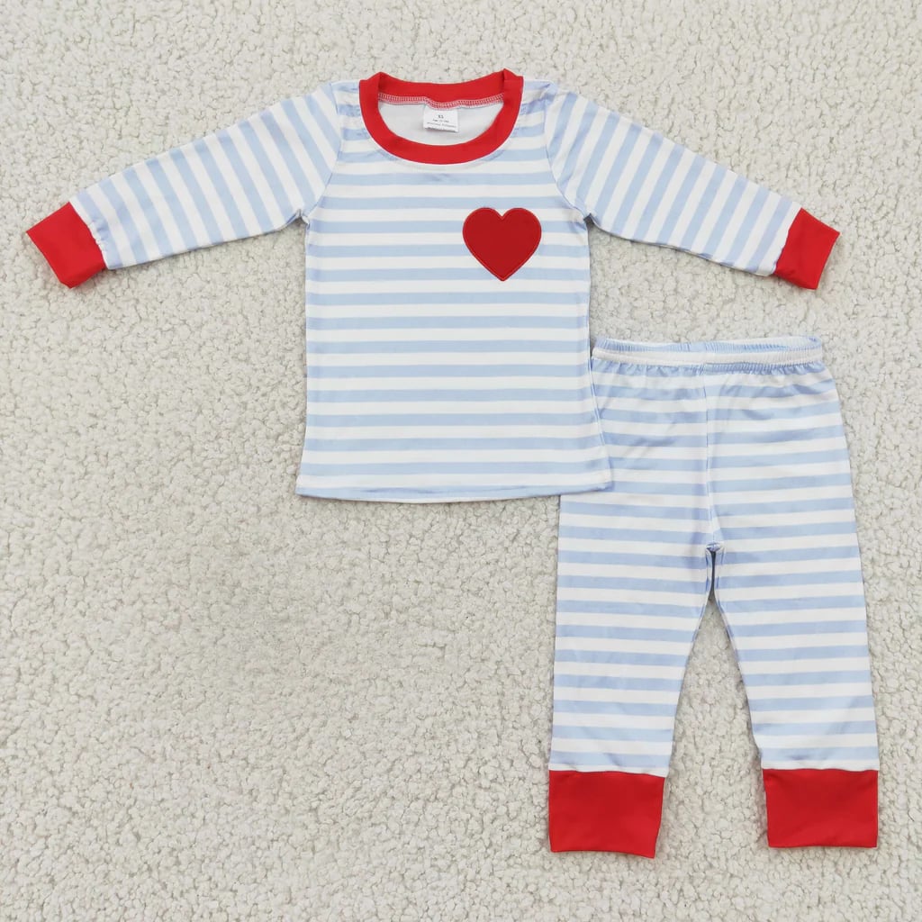 PREORDER: Stripe Embroidered Heart Set 12.30.24