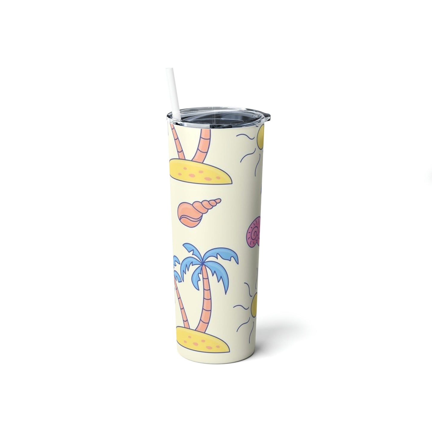 Beach Vibes Skinny Tumbler