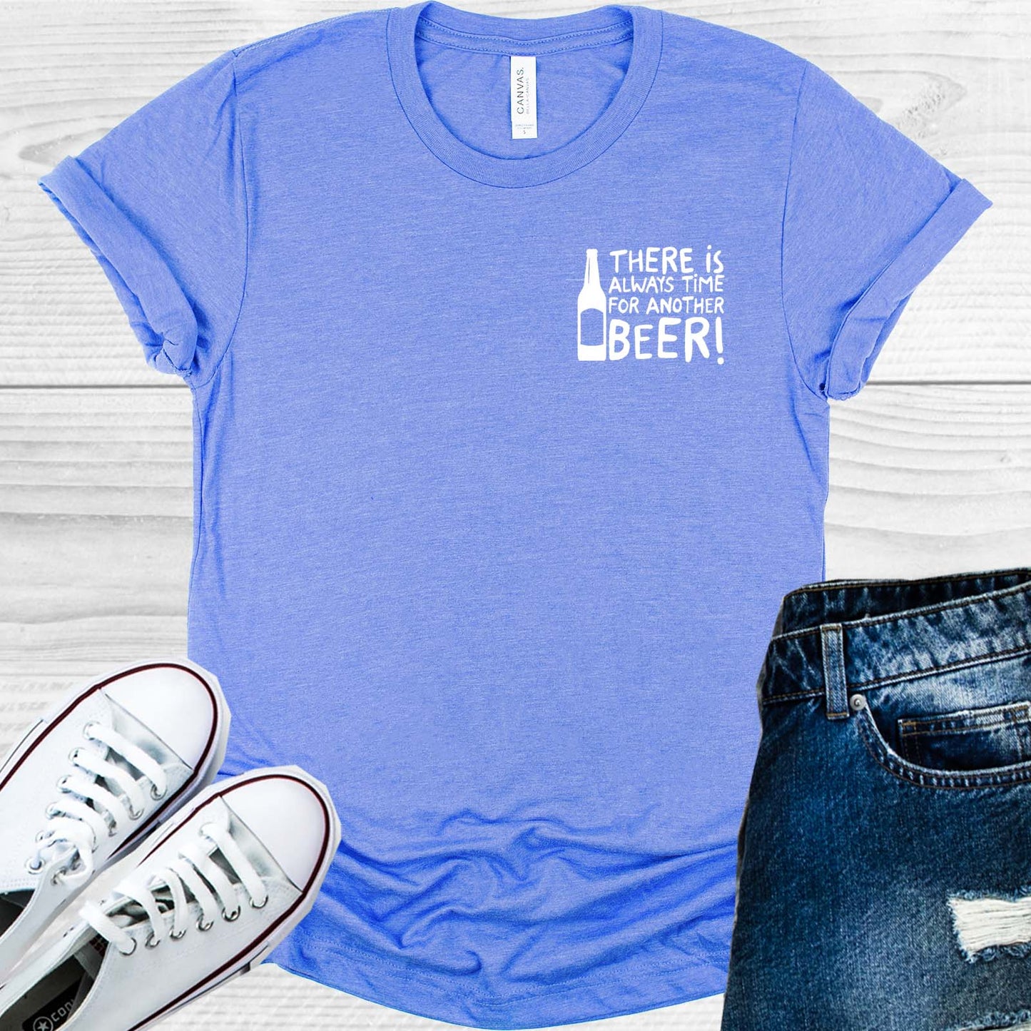 There is Always Time for Another Beer Pocket Graphic Tee