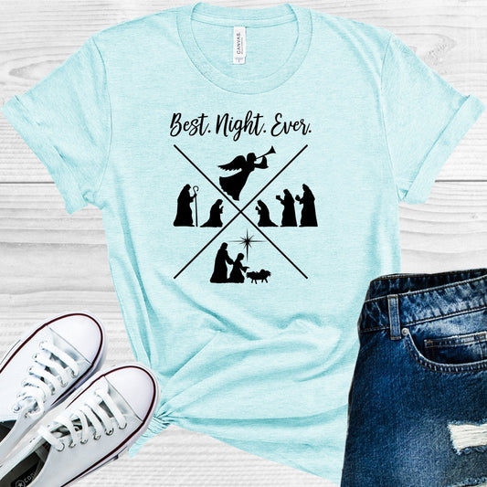 Best Night Ever Christmas Graphic Tee