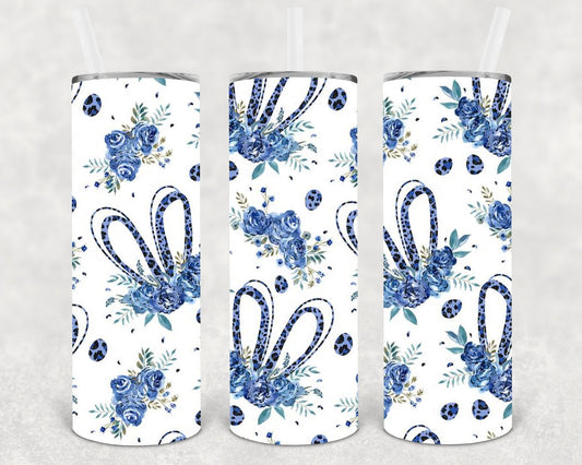 Blue Easter Bunny 20 oz Skinny Tumbler