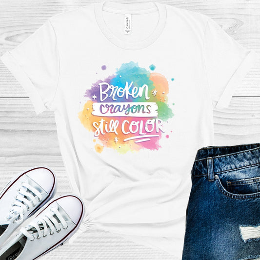Broken Crayons Still Color Graphic Tee