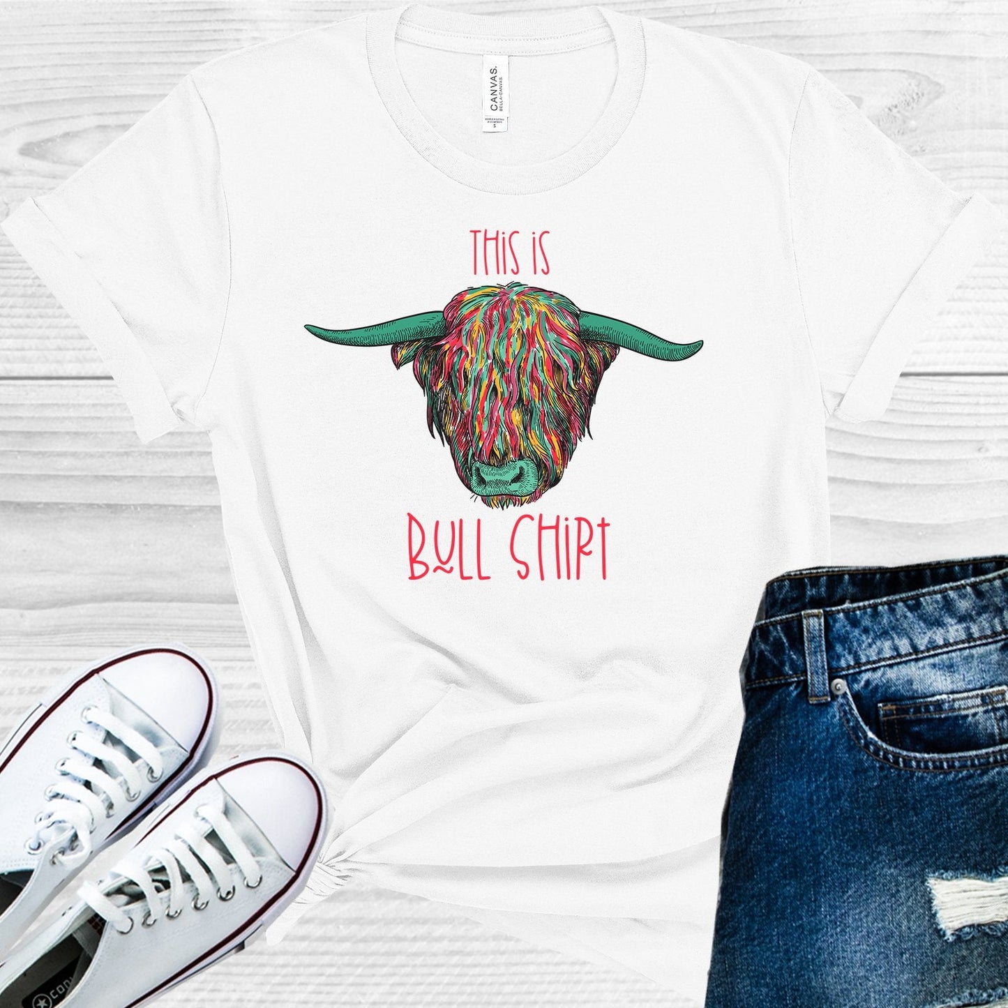 This is Bull Shirt Graphic Tee