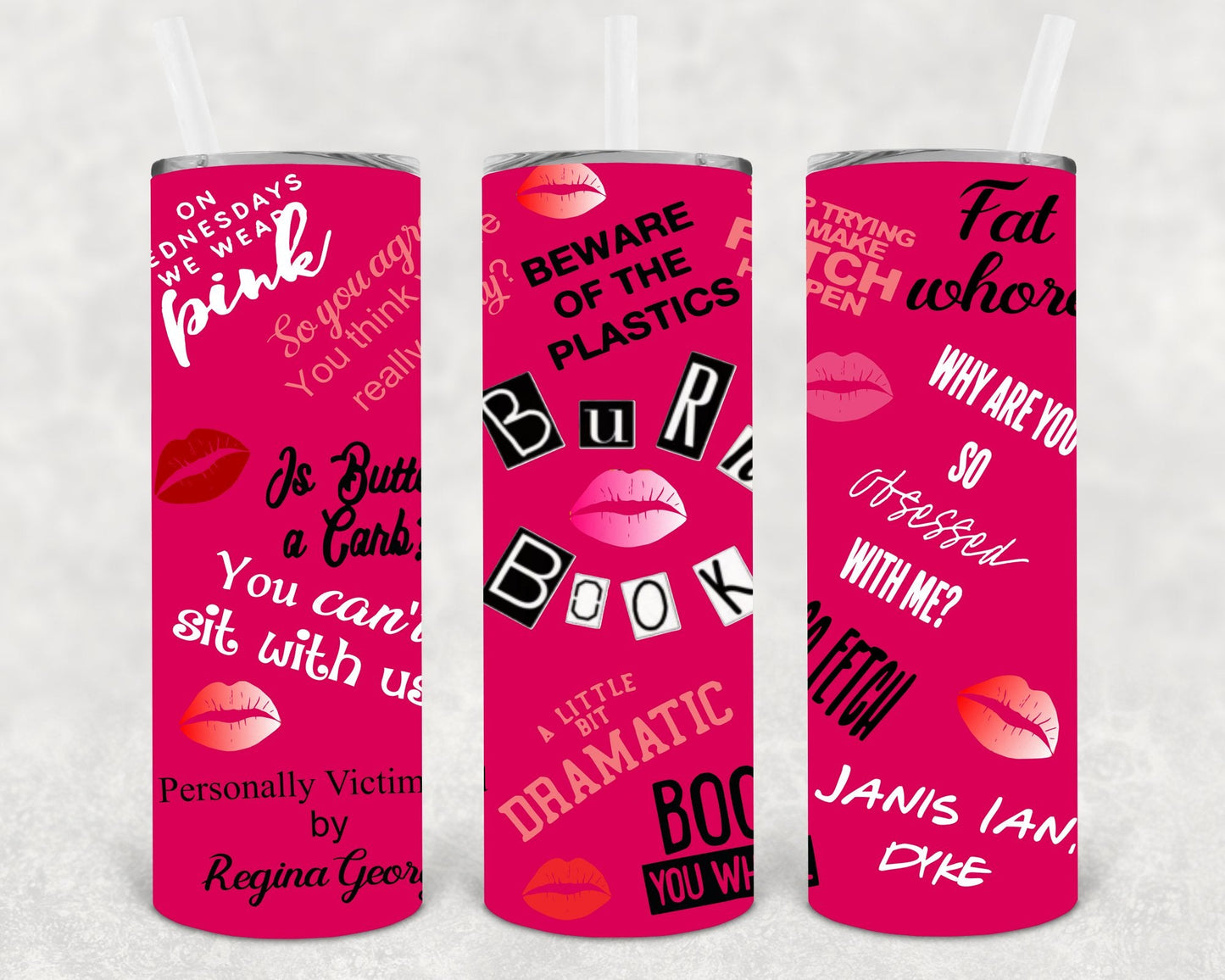 Burn Book 20 oz Skinny Tumbler