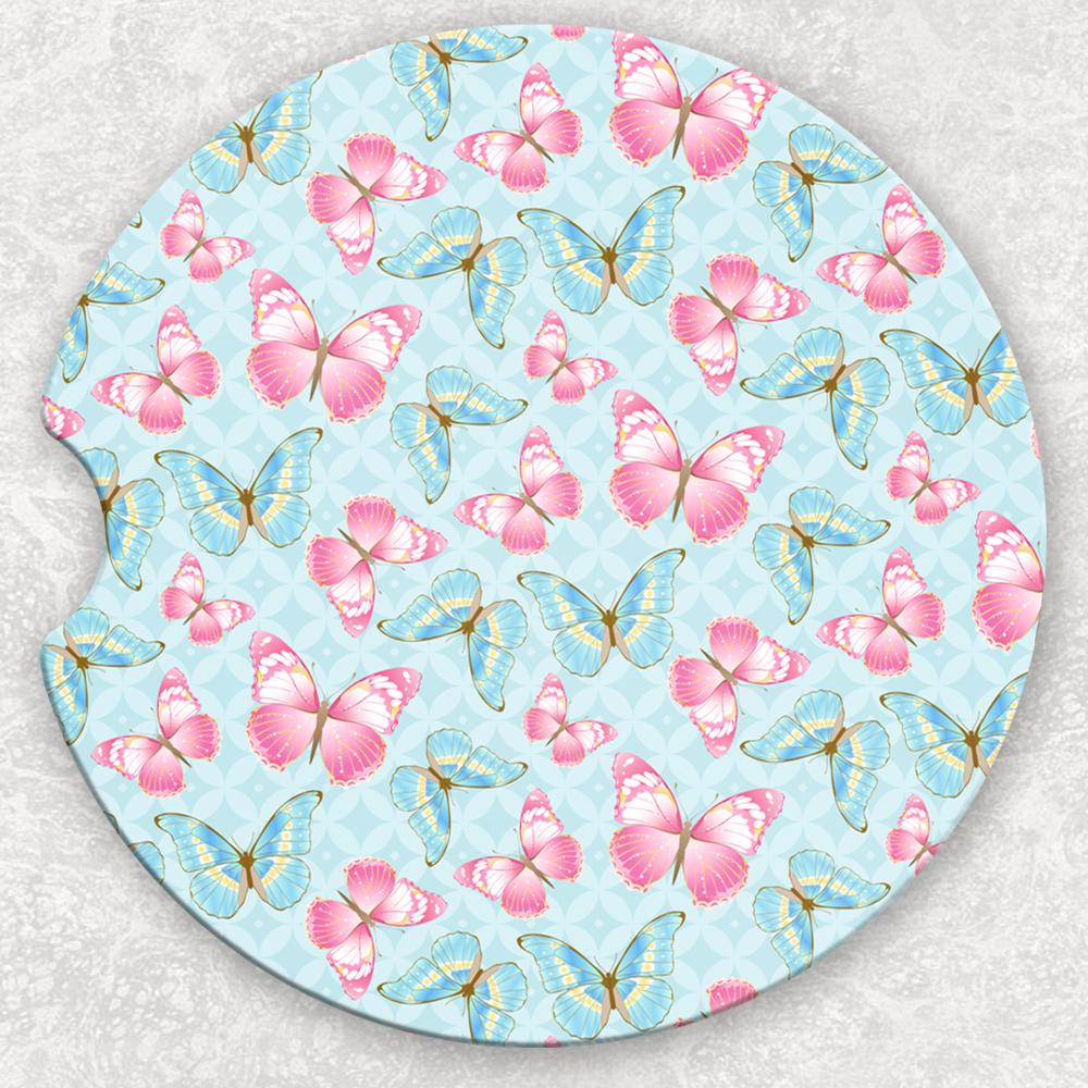 Car Coaster Set - Butterflies