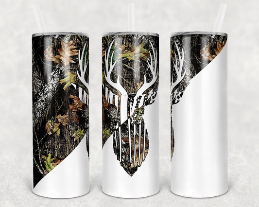 Camo Deer 20 oz Skinny Tumbler