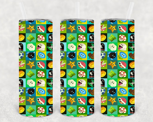 Game Characters Icons 20 oz Skinny Tumbler