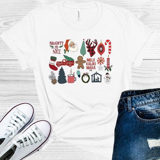Christmas Icons Graphic Tee