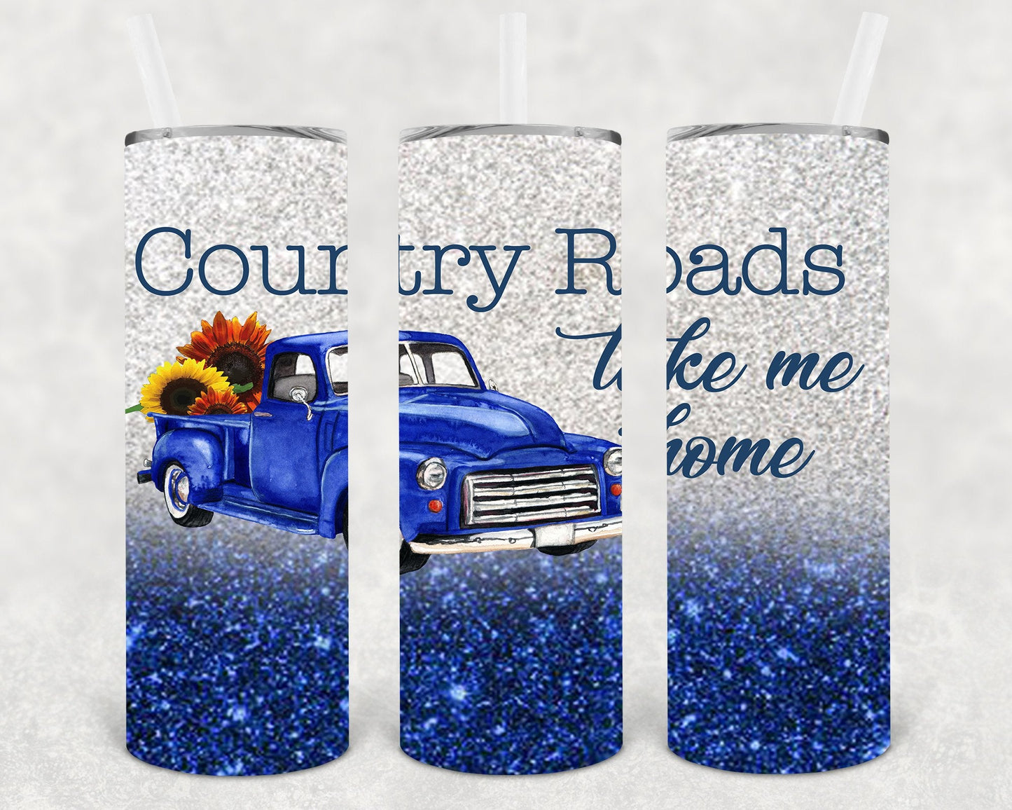 Country Roads Take Me Home 20 oz Skinny Tumbler