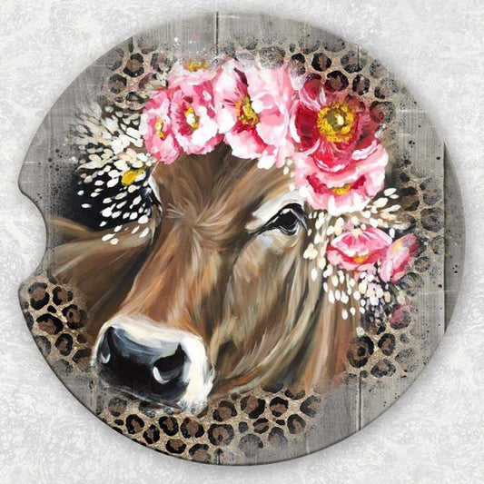 Car Coaster Set - Cow