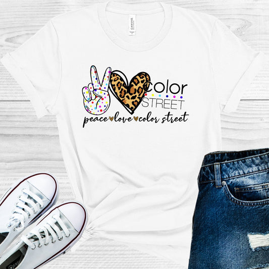 Peace Love Color Street Graphic Tee