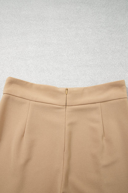 Parchment High Waist Full Length Regular Fit Pants