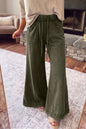 Ashleigh Blue Mineral Wash Seam Detail Flare Leg Drawstring Pants