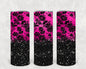 Black and Pink Floral 20 oz Skinny Tumbler