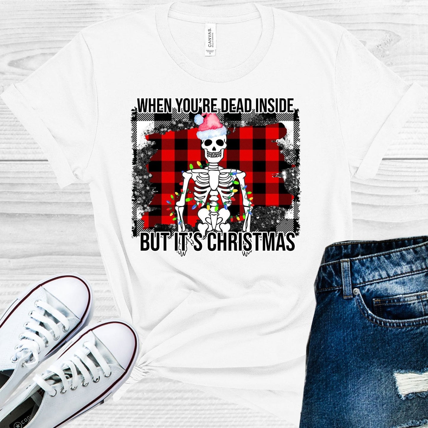 When You're Dead Inside But It's Christmas Graphic Tee