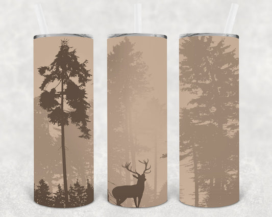 Deer Woods 20 oz Skinny Tumbler