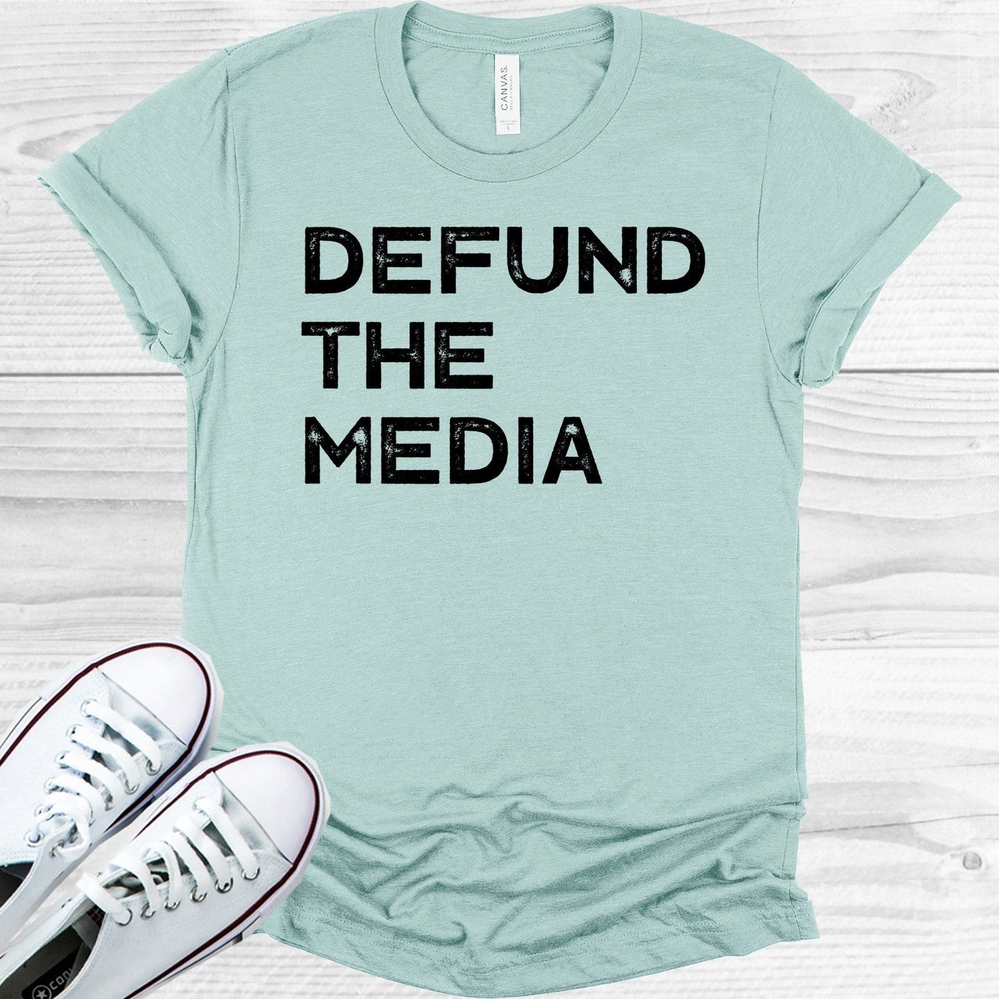 Defund the Media Graphic Tee