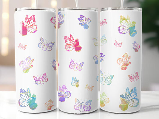 Naughty Butterflies 20 oz Skinny Tumbler