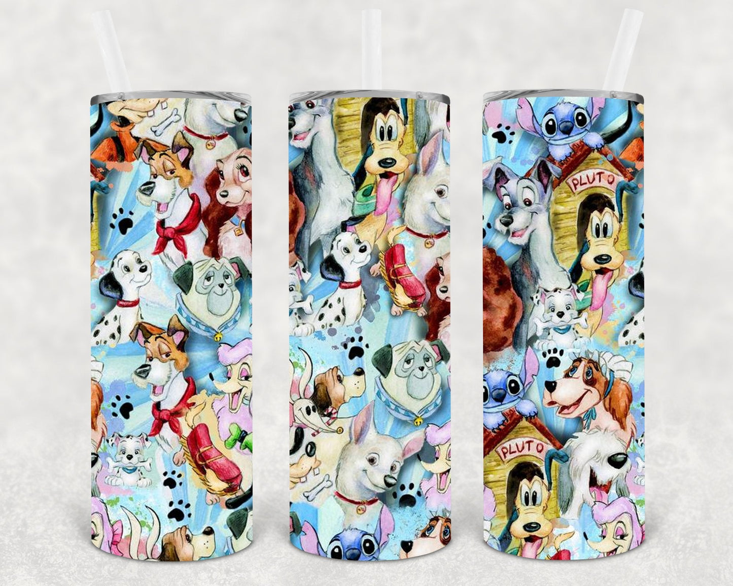 Dogs 20 oz Skinny Tumbler