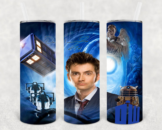 Dr. Who 20 oz Skinny Tumbler