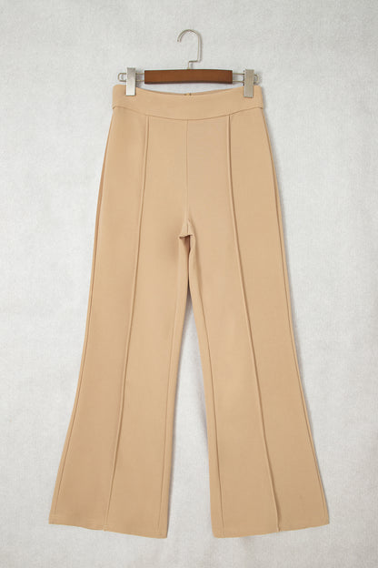 Parchment High Waist Full Length Regular Fit Pants