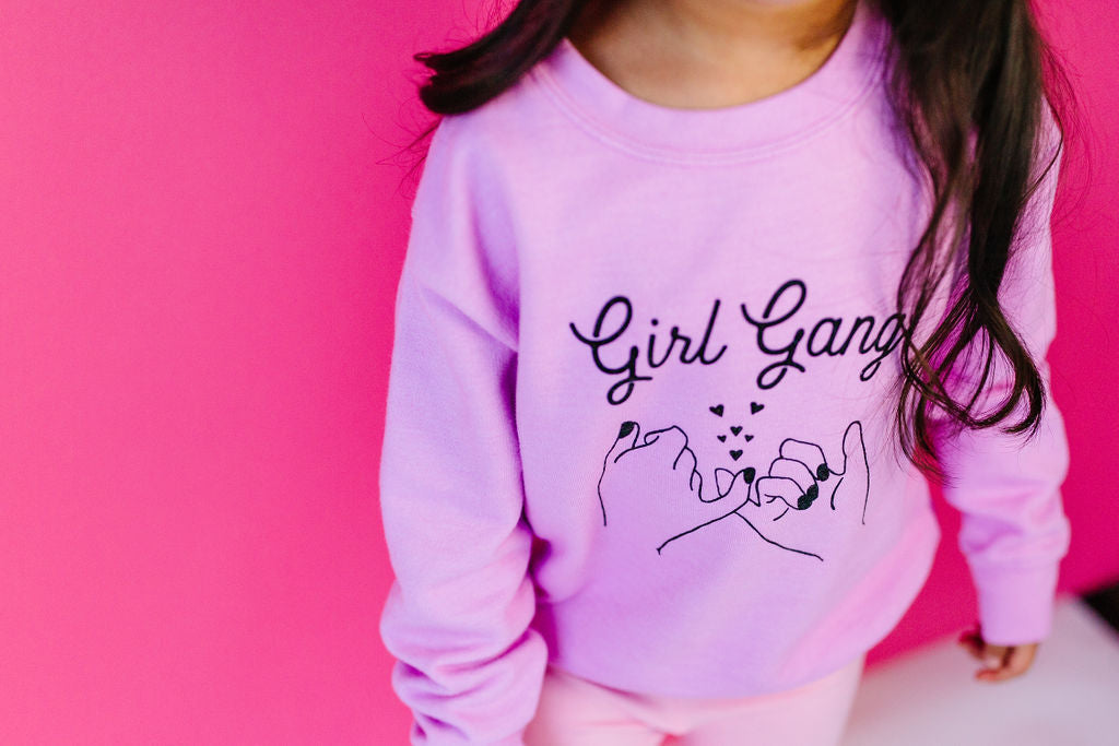 Girl Gang Sweatshirt in Pink