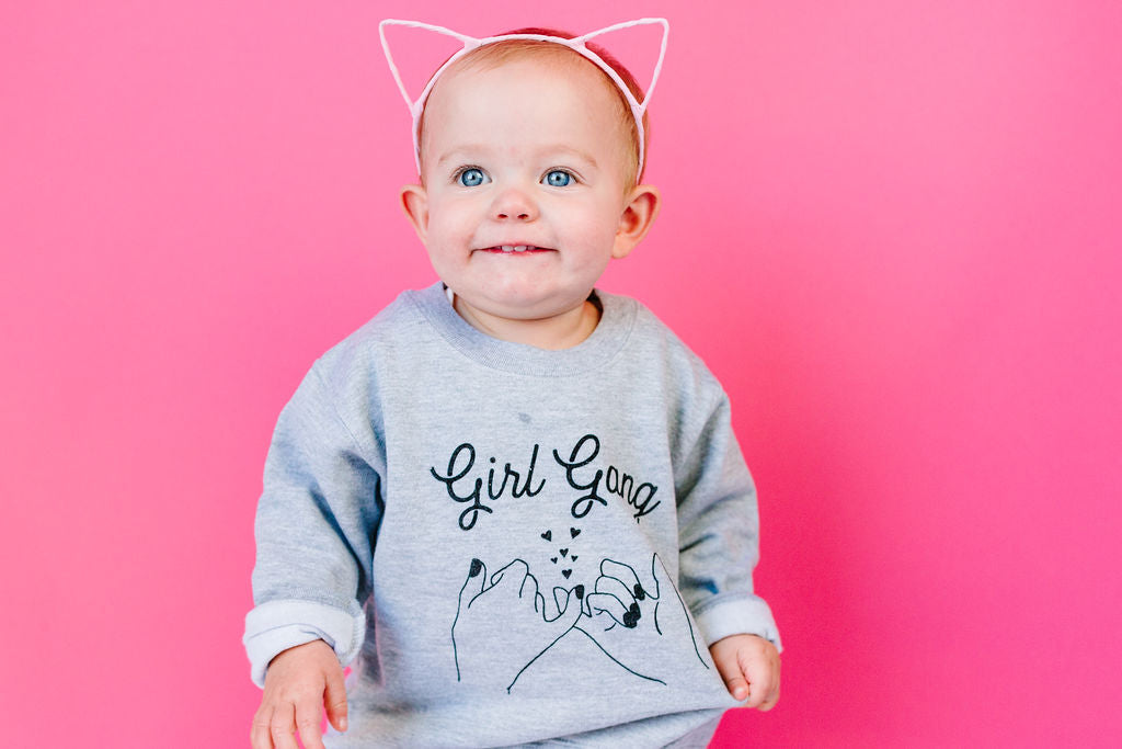 Girl Gang Sweatshirt in Pink
