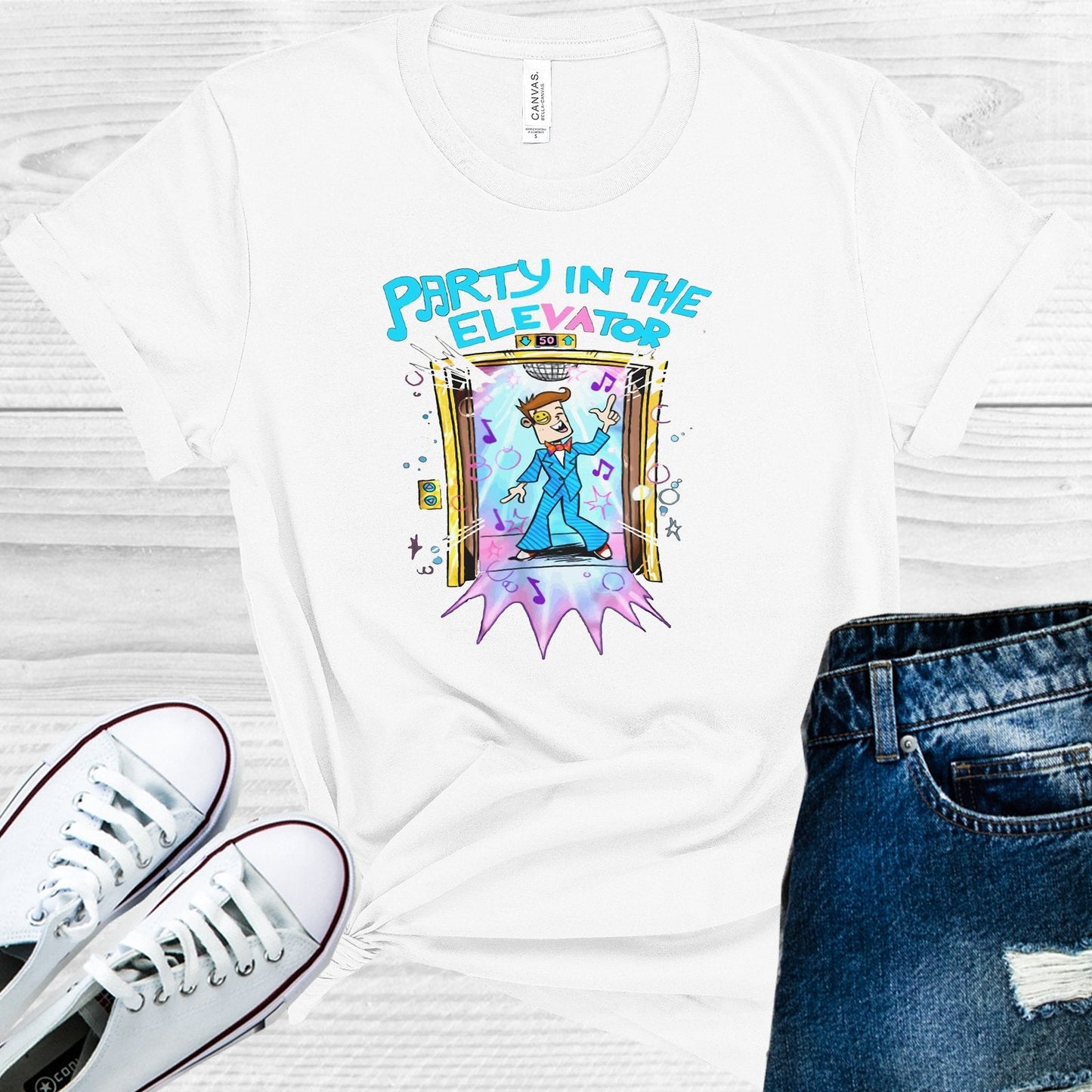 Party in the Elevator Graphic Tee