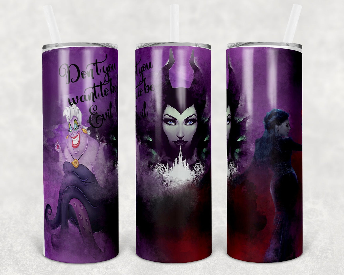 Don't You Want to Be Evil 20 oz Skinny Tumbler