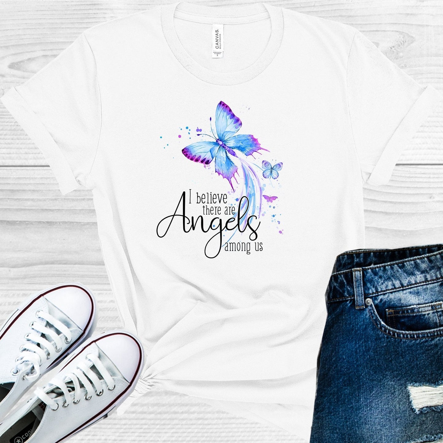 I Believe There are Angels Among Us Graphic Tee