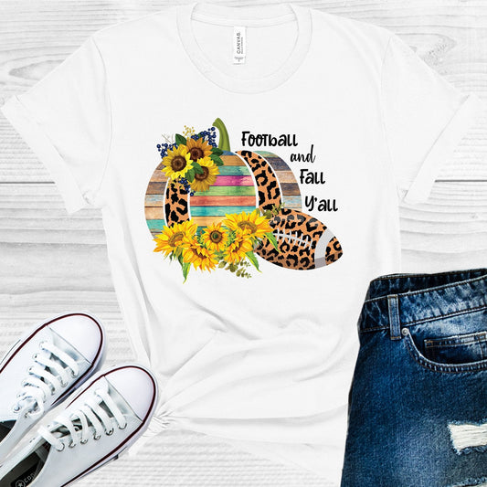 Football and Fall Y'all Graphic Tee