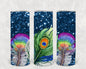 Peacock Feathers 20 oz Skinny Tumbler