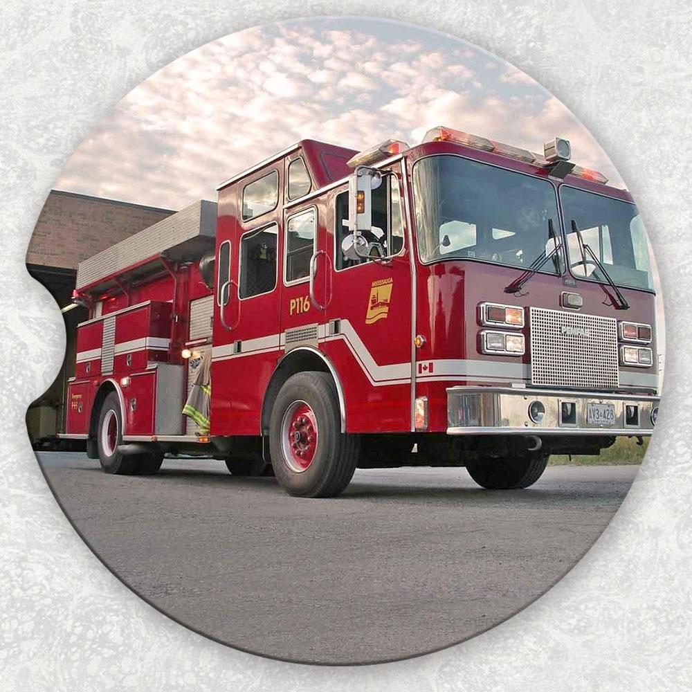 Car Coaster Set - Fire Truck