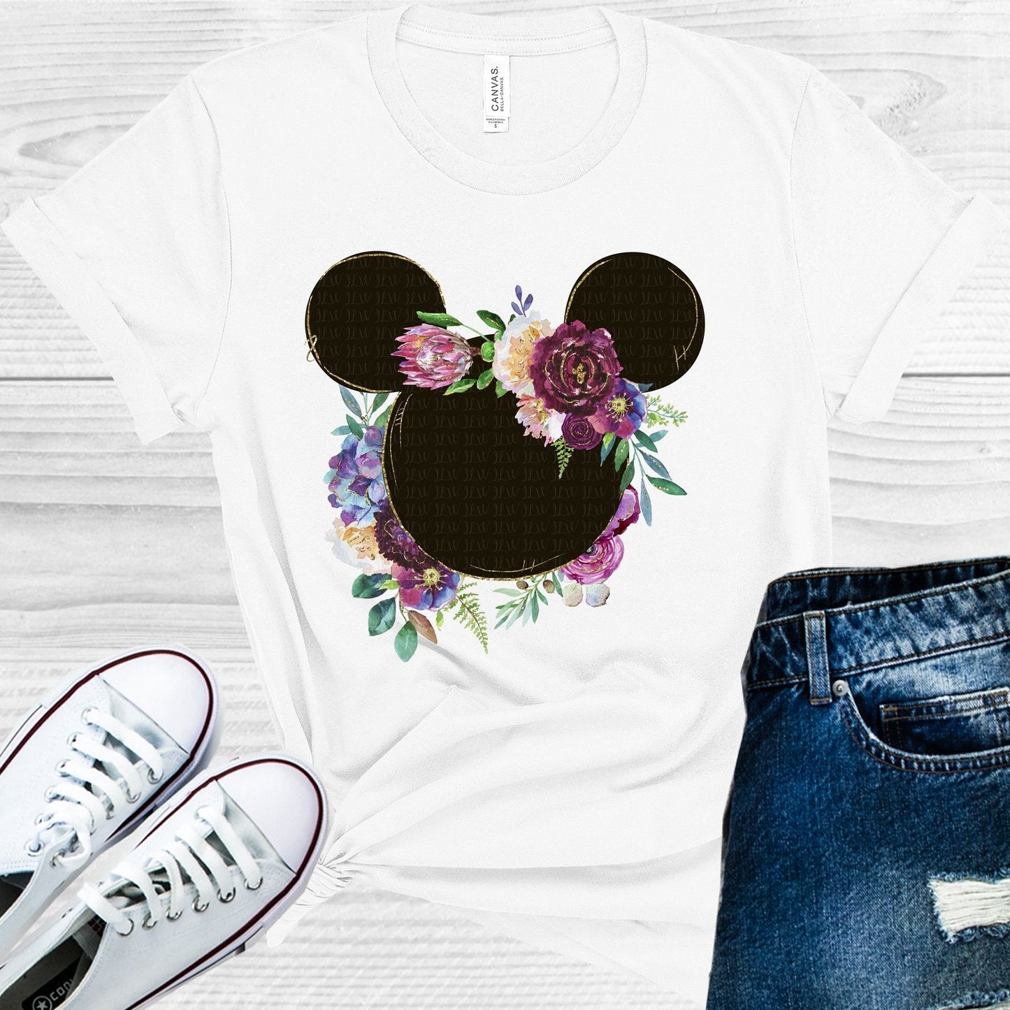 Floral Mouse Graphic Tee