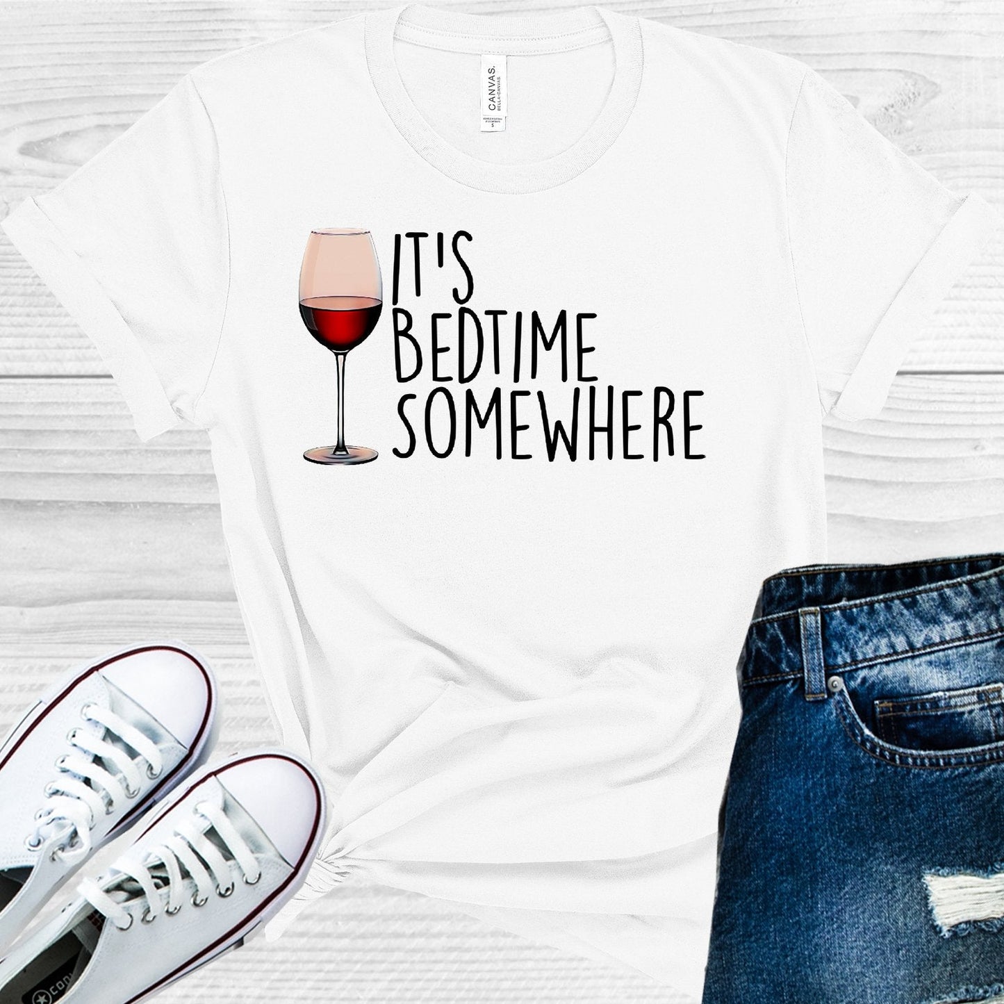 It's Bedtime Somewhere Graphic Tee