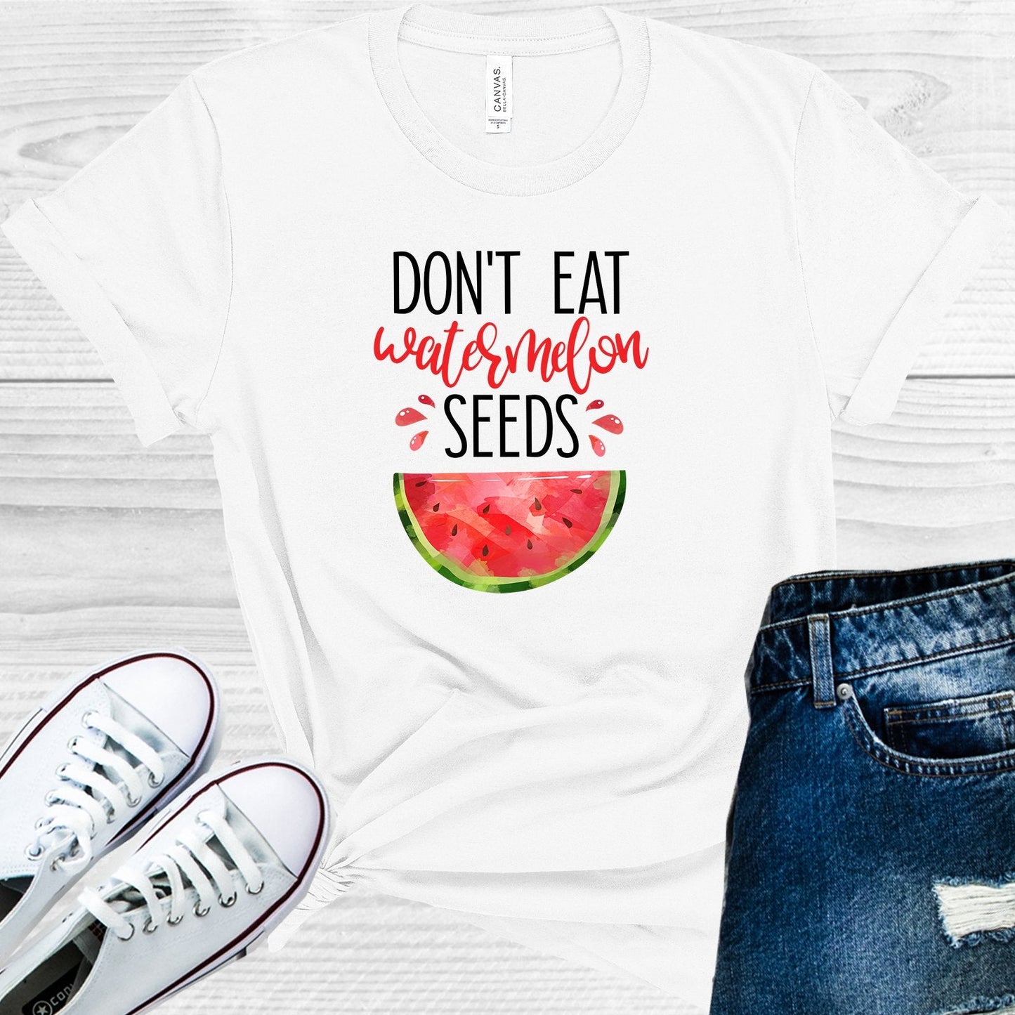 Don't Eat Watermelon Seeds Graphic Tee