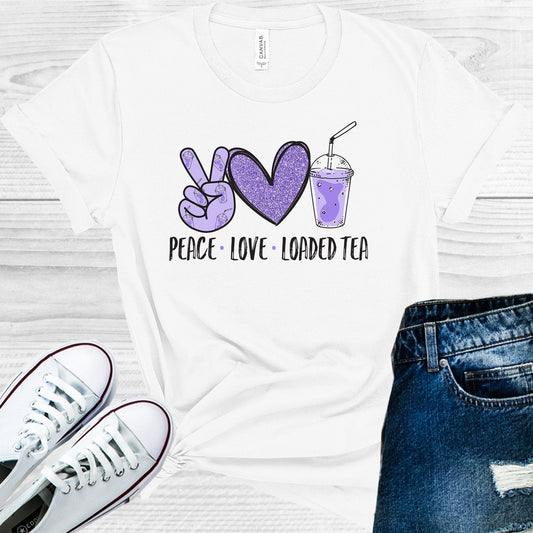 Peace Love Loaded Tea Graphic Tee