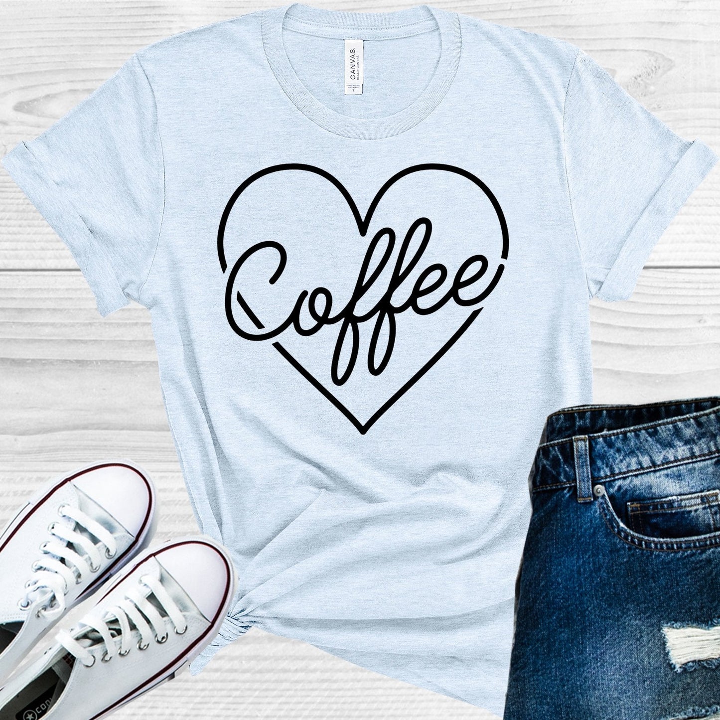 Coffee Heart Graphic Tee