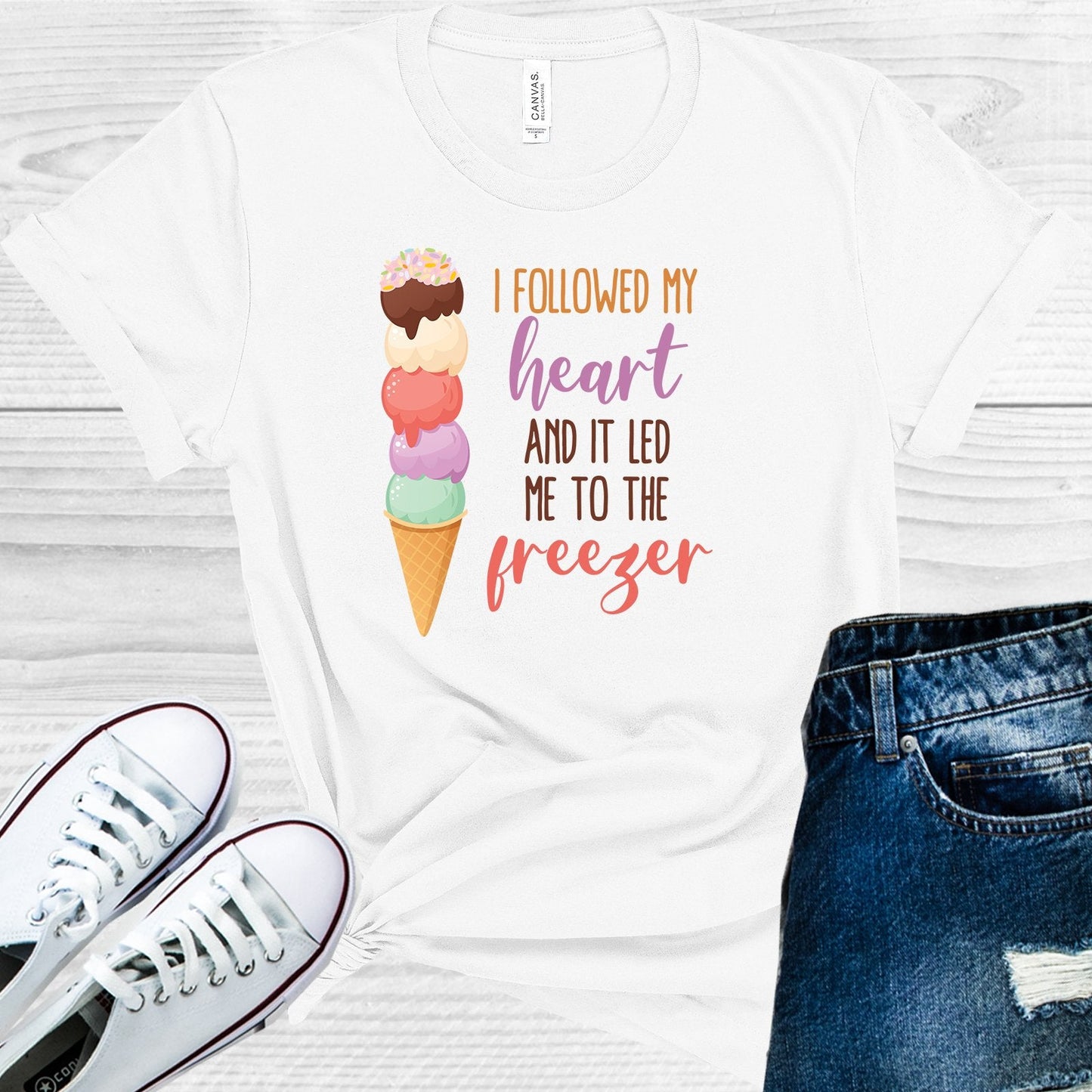 I Followed My Heart and It Led Me to the Freezer Graphic Tee