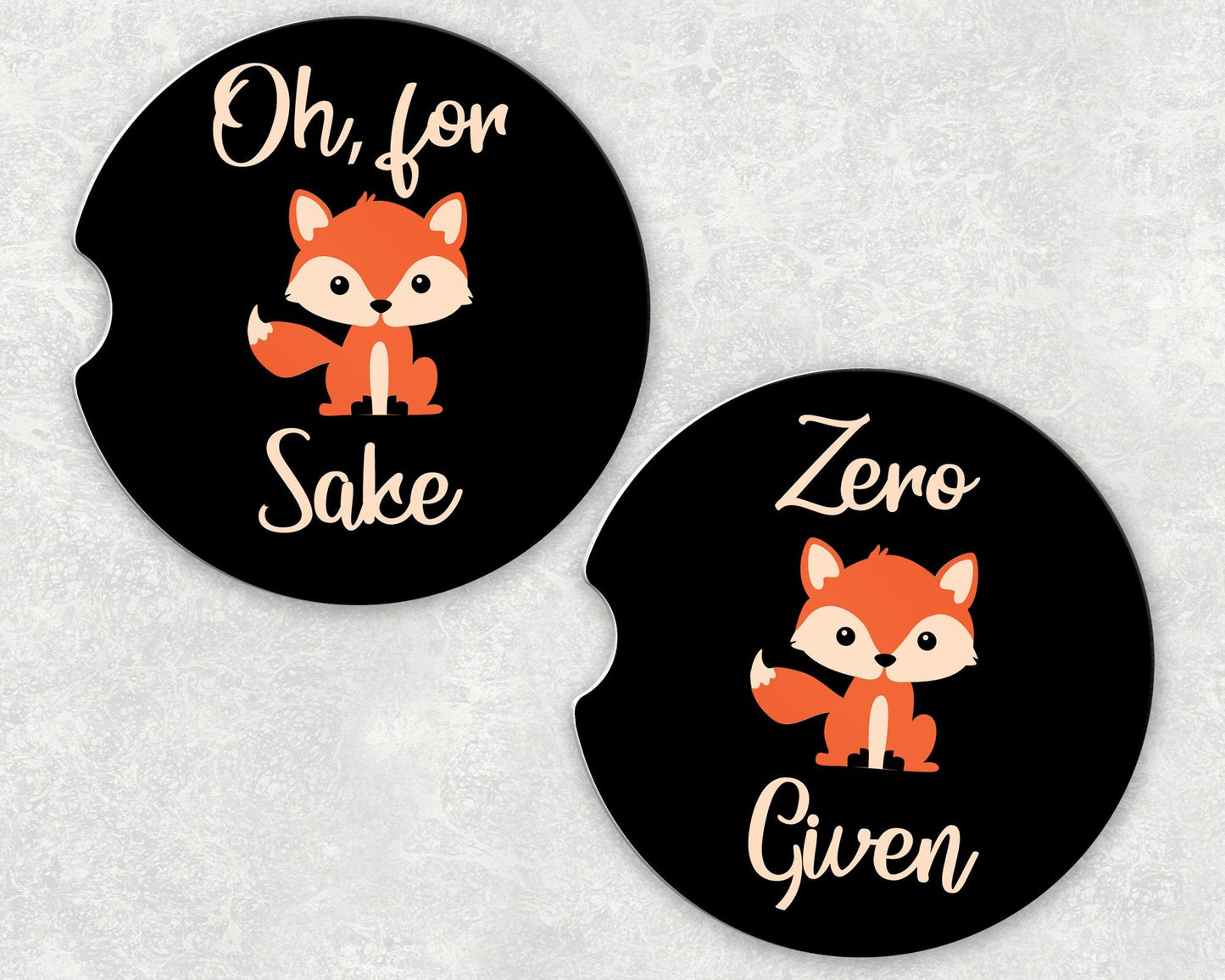 Car Coaster Set - For Fox Sake / Zero Fox Given